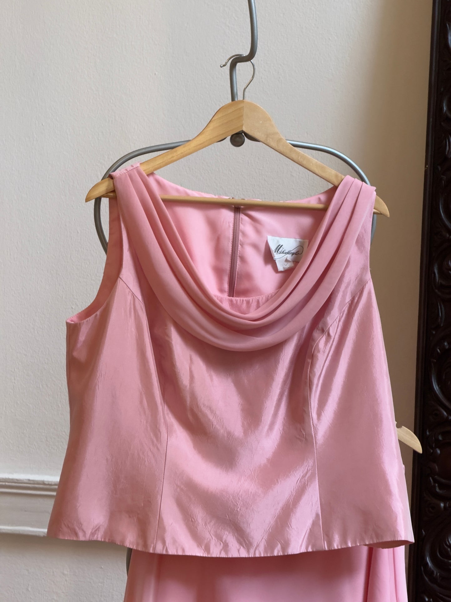 Vintage 90's Pink Two Piece Skirt Set