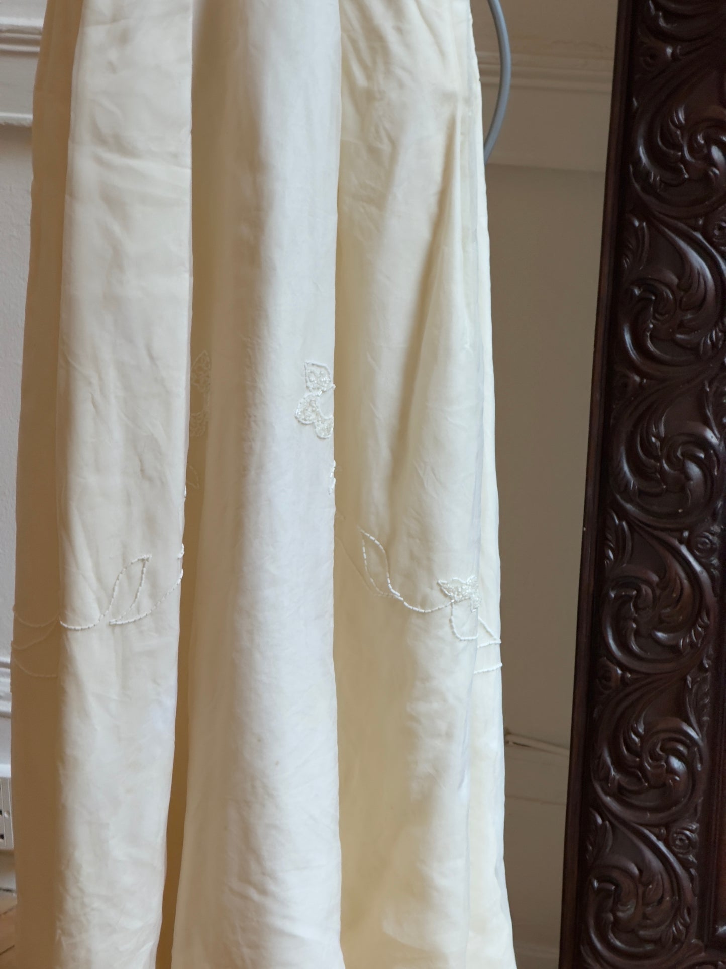 Vintage 50's A-Line Wedding Dress with Beading