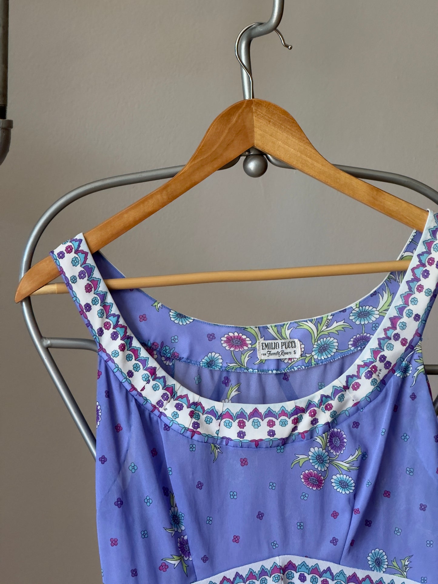 Vintage 60's Emilio Pucci x Formfit Rogers Lingerie Mini Dress Set