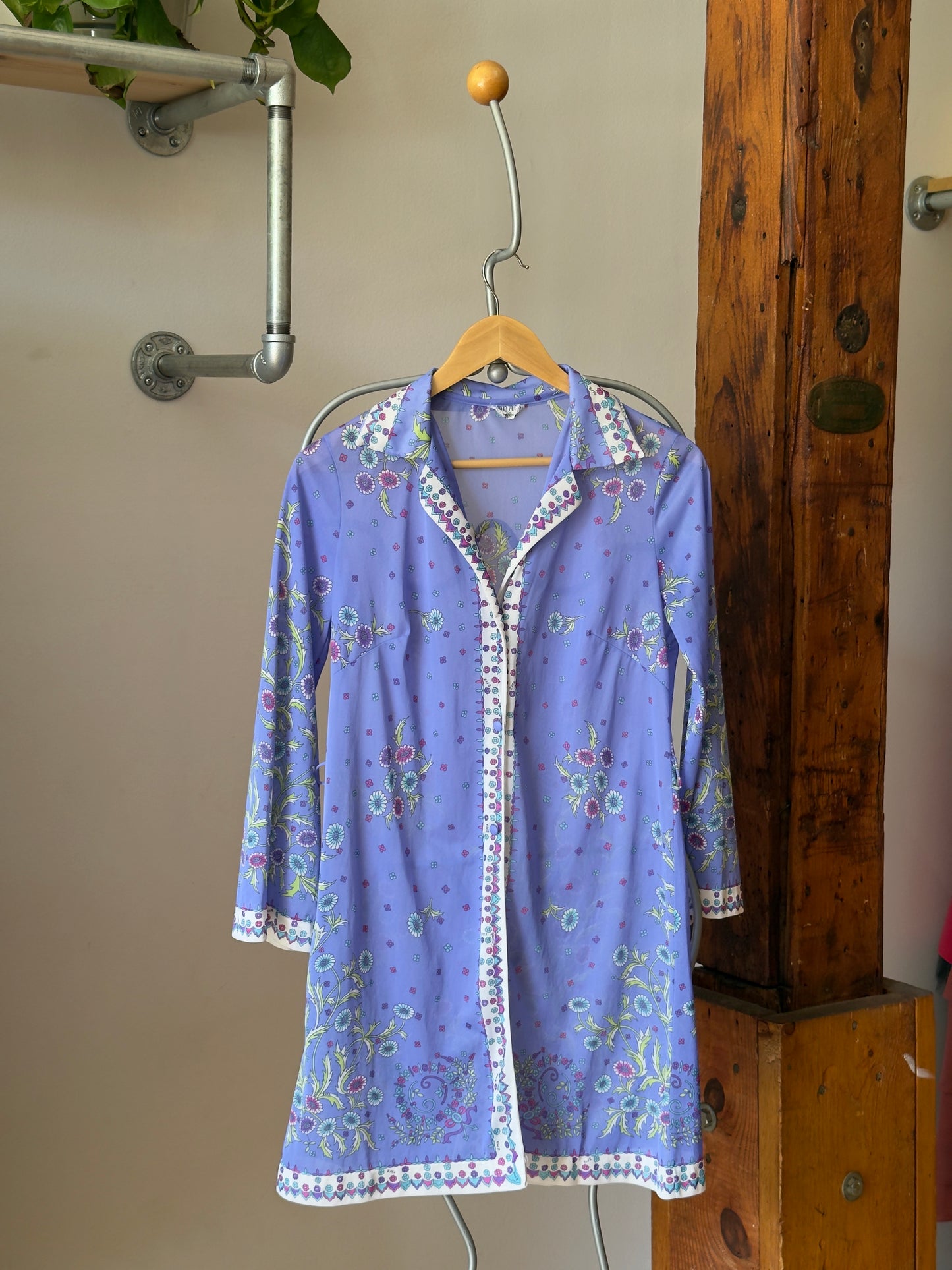 Vintage 60's Emilio Pucci x Formfit Rogers Lingerie Mini Dress Set