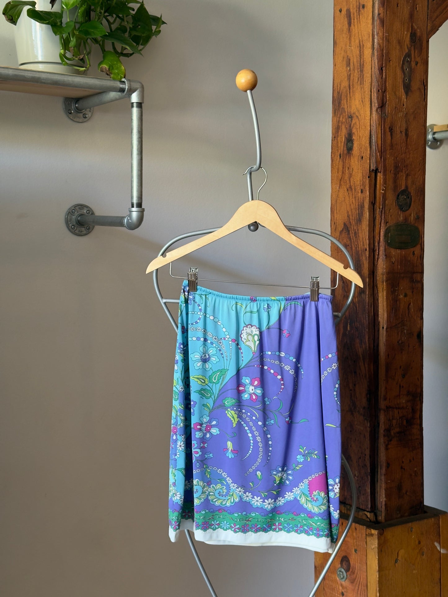 Vintage 60's Emilio Pucci x Formfit Rogers Printed Lingerie Slip Skirt