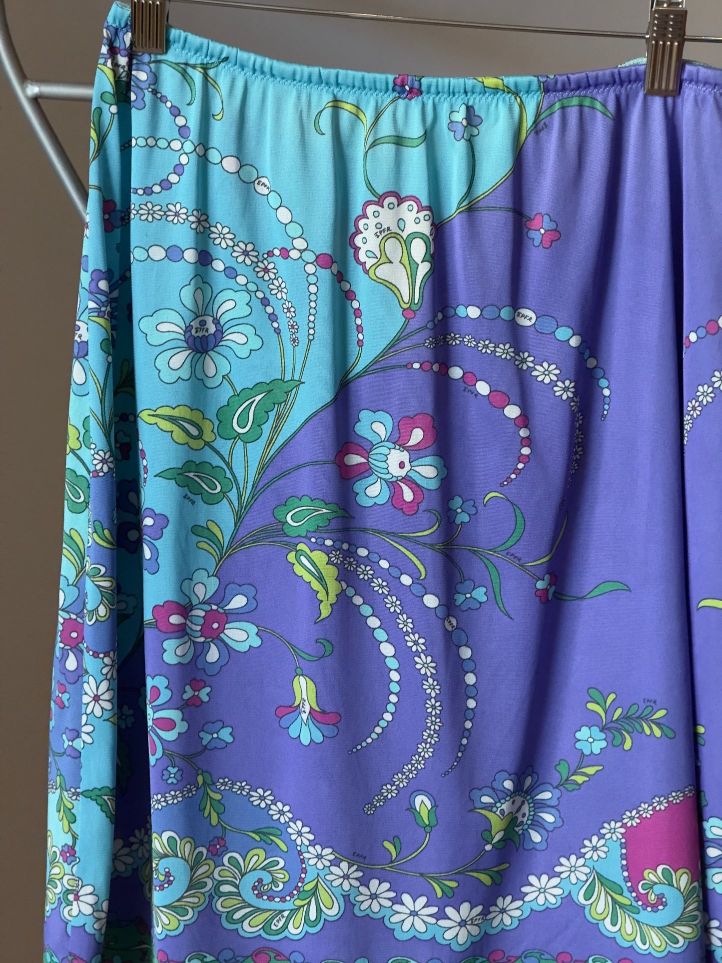 Vintage 60's Emilio Pucci x Formfit Rogers Printed Lingerie Slip Skirt