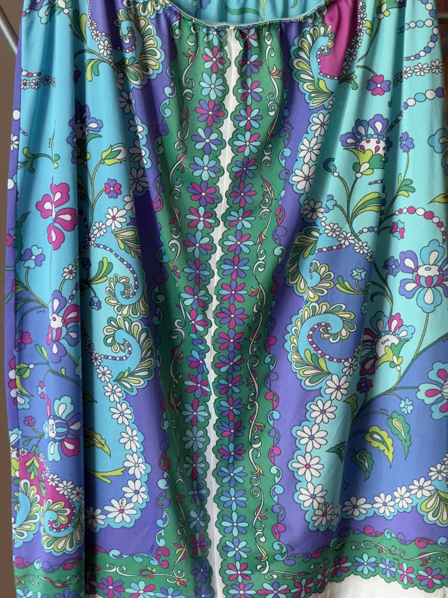 Vintage 60's Emilio Pucci x Formfit Rogers Printed Lingerie Slip Skirt
