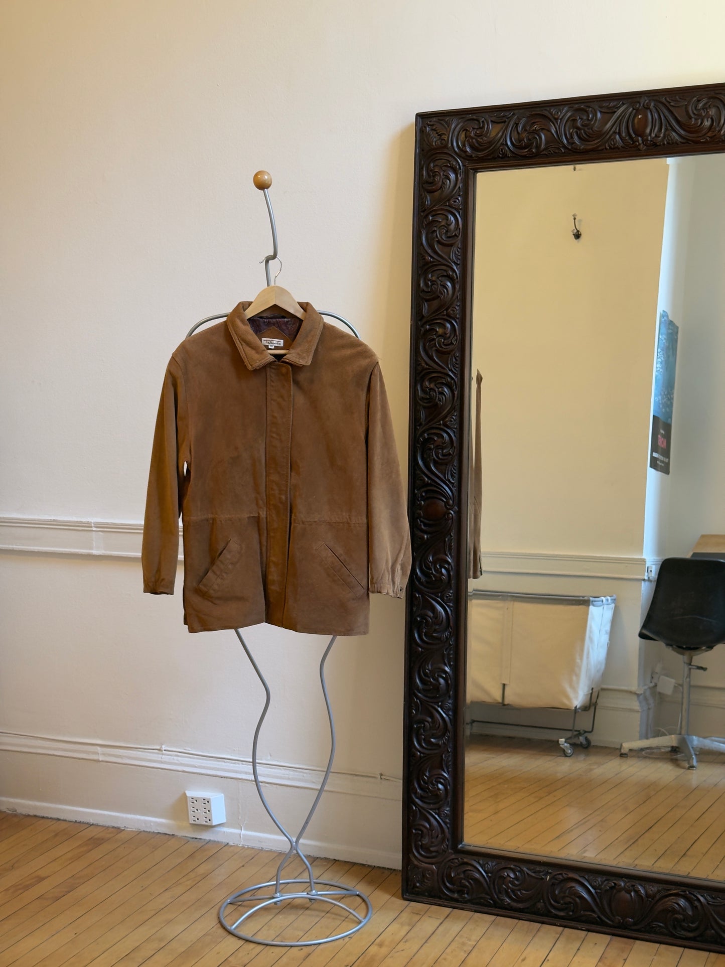 Vintage 80's Brown Suede Leather Jacket