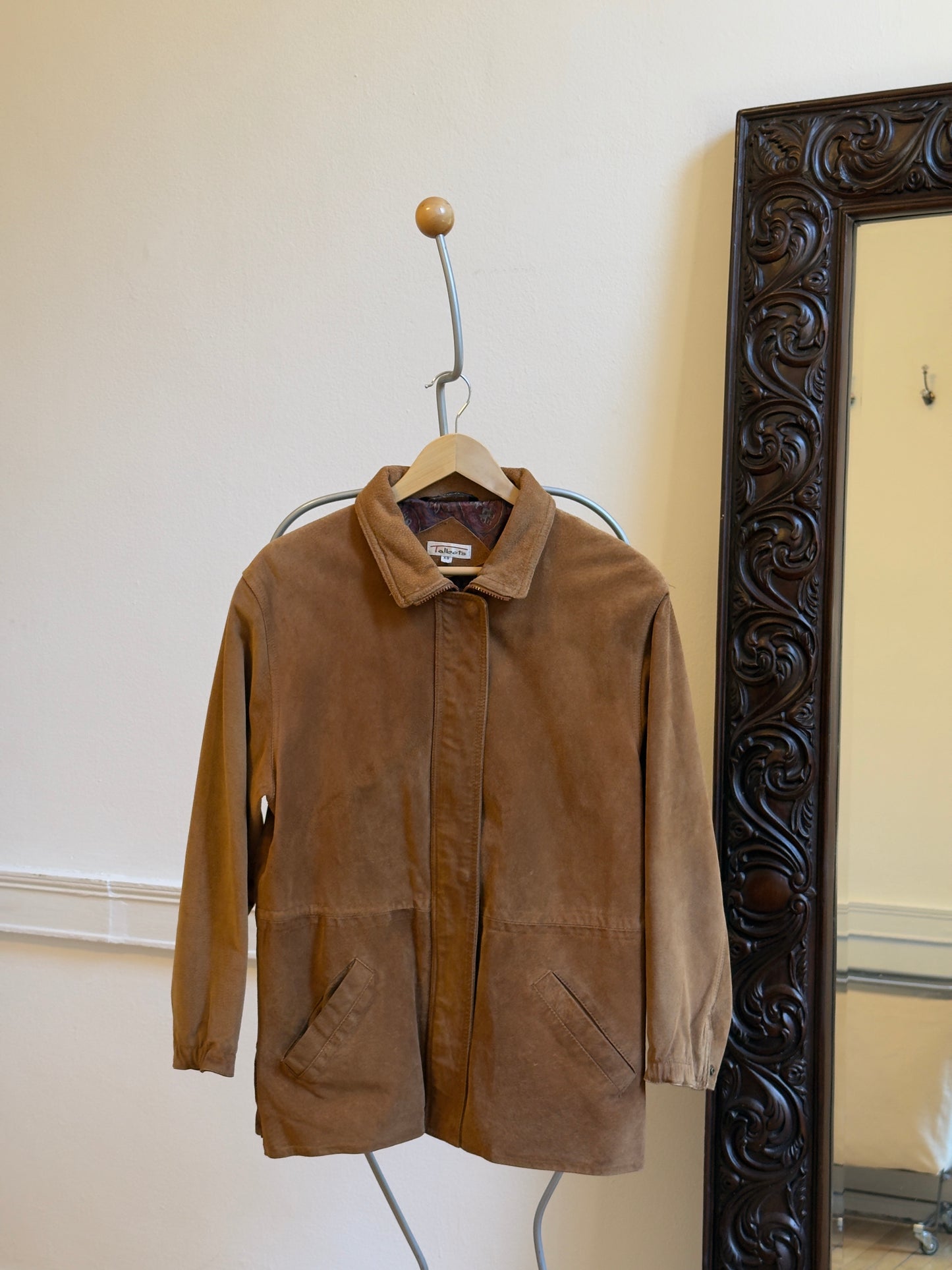 Vintage 80's Brown Suede Leather Jacket