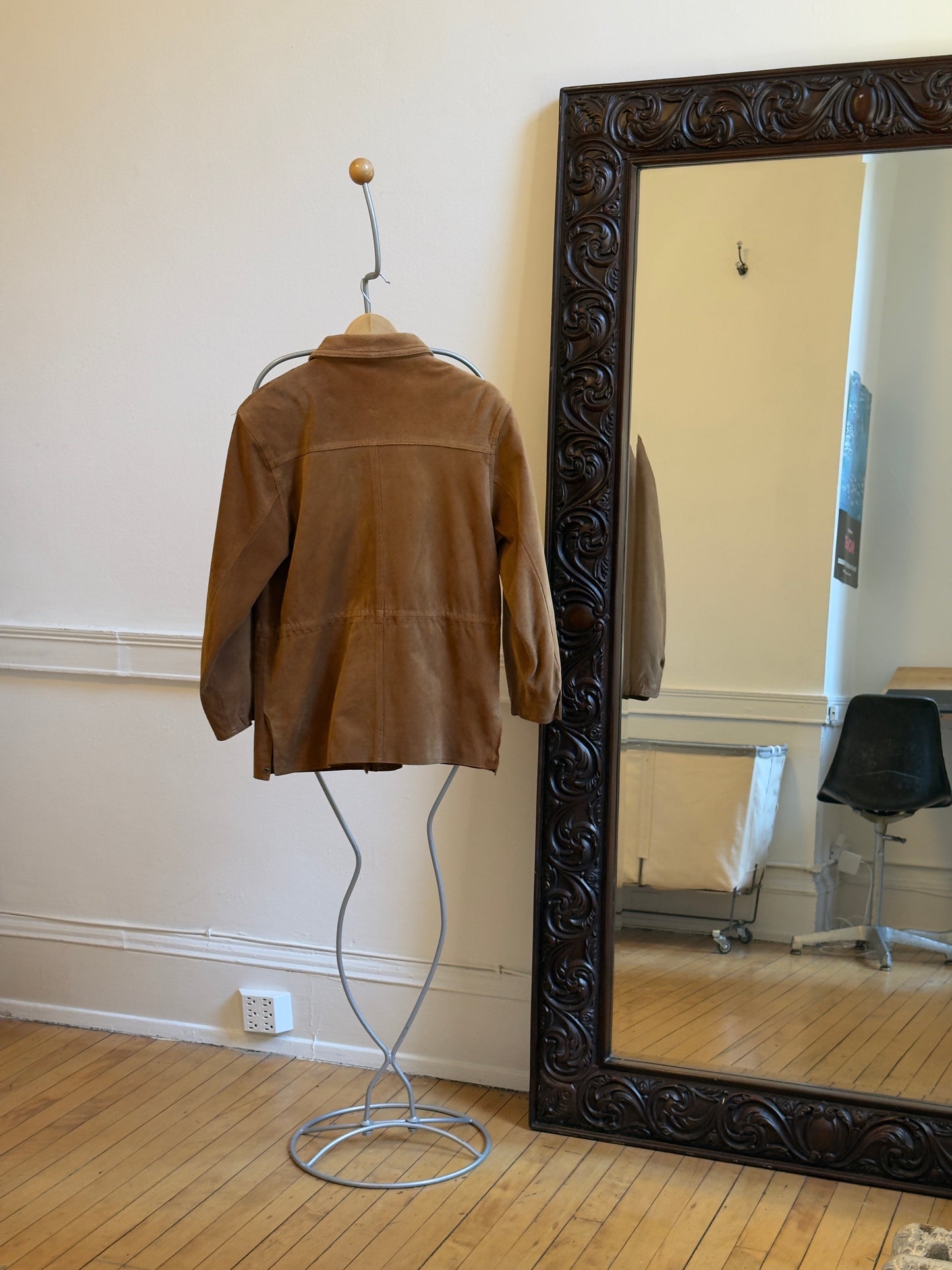 Vintage 80's Brown Suede Leather Jacket