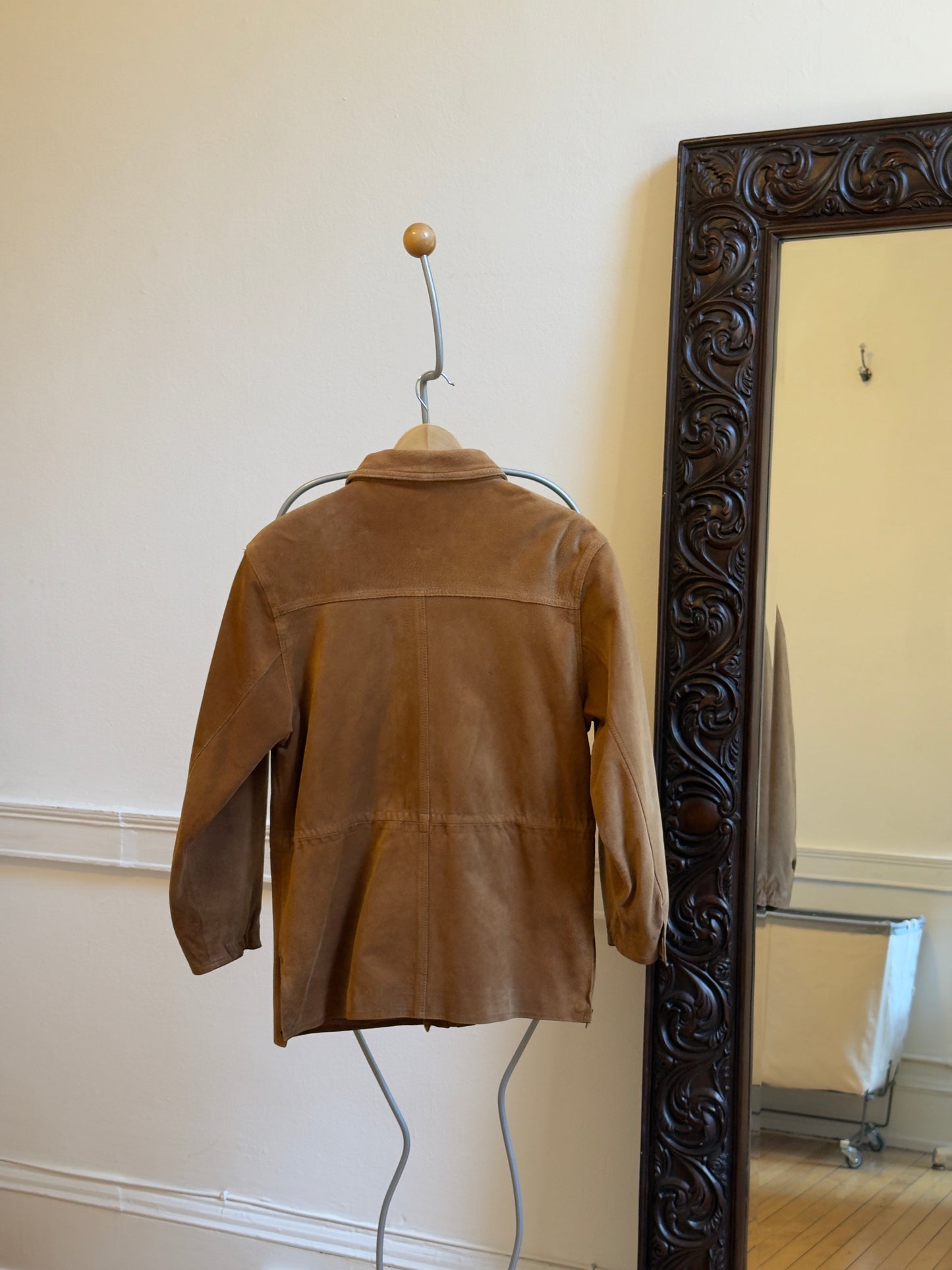 Vintage 80's Brown Suede Leather Jacket