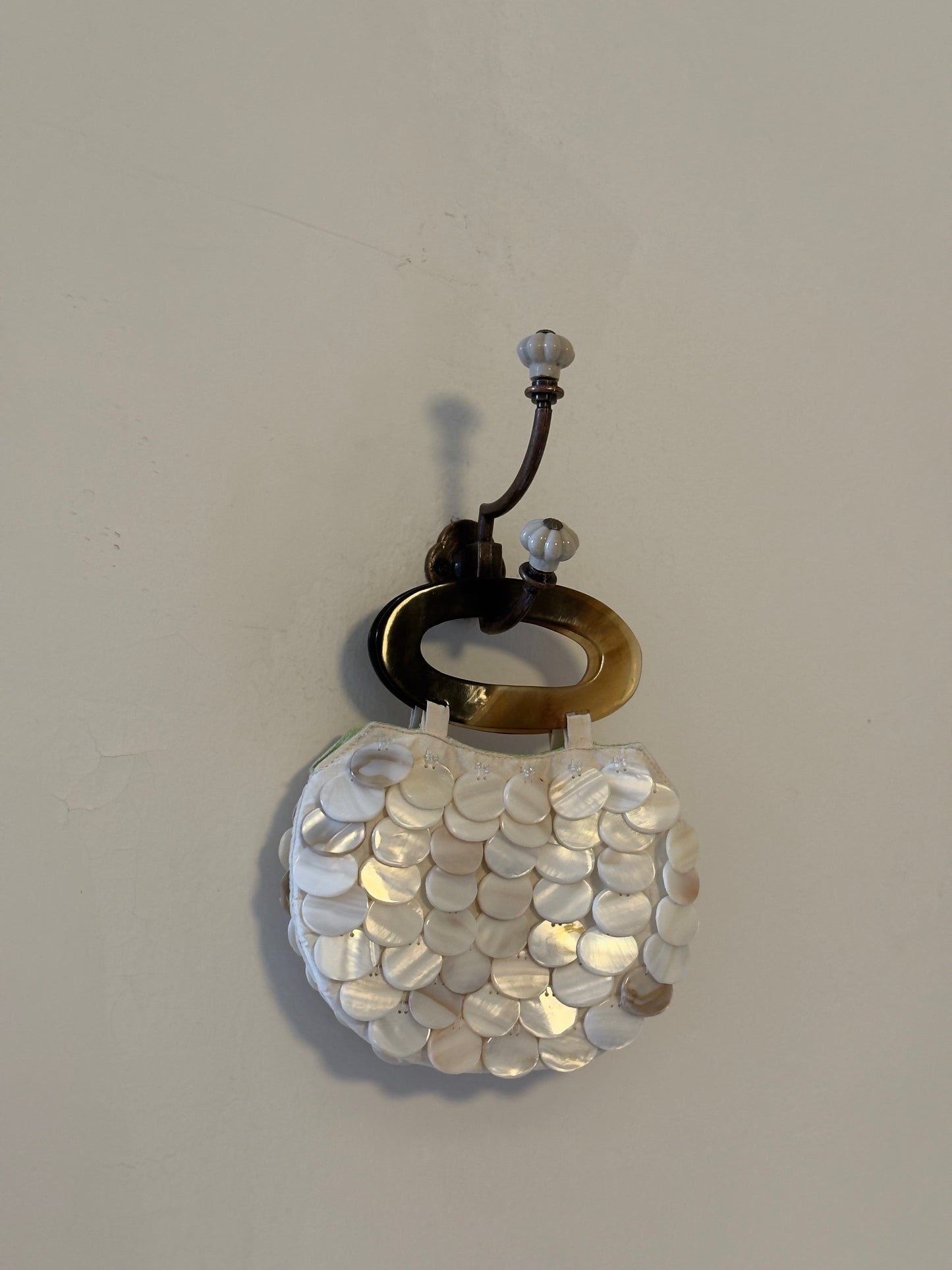 Vintage 90's Mother of Pearl Shell Mini Purse