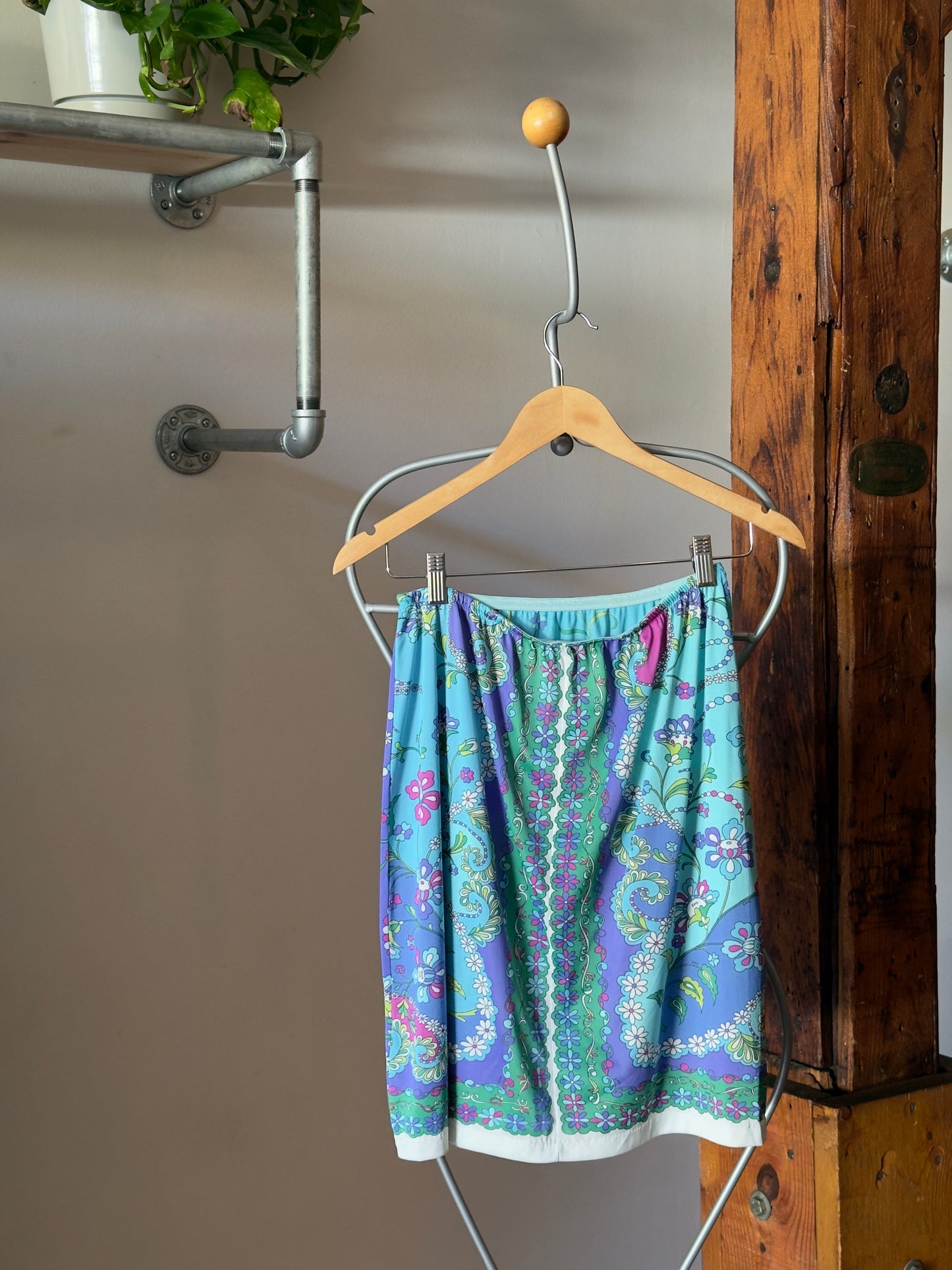 Vintage 60's Emilio Pucci x Formfit Rogers Printed Lingerie Slip Skirt